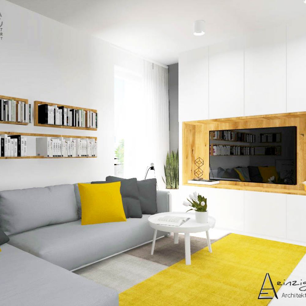 Projekt rodinného domu v Bergu, Rakúsko - obývacia izba